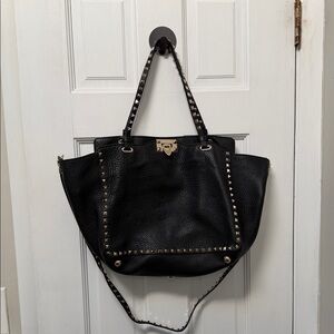 Valentino authentic Black Studded Tote Bag
